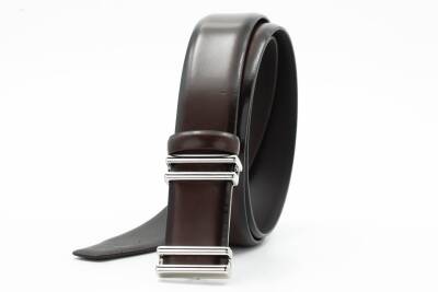 Hakiki Deri 3,50 cm Pimli Toka Klasik Erkek Kemer - 3