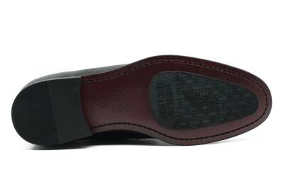 Hakiki Floter Deri Kauçuk Enjeksiyon Kösele Taban Toka Detaylı Mokasen Erkek Ayakkabı - 4