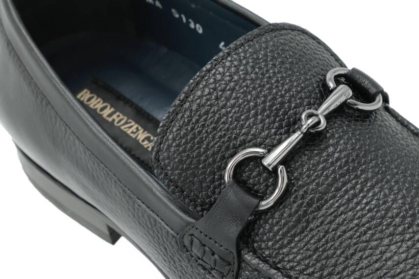 Hakiki Floter Deri Kauçuk Enjeksiyon Kösele Taban Toka Detaylı Mokasen Erkek Ayakkabı - 6