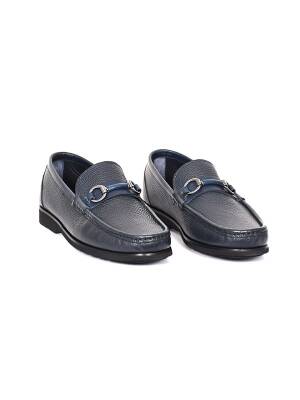 Hakiki Floter Deri EVA Taban Toka Detaylı Loafer Model Erkek Ayakkabı - Tuna 1019 - 4