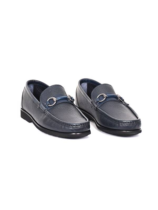 Hakiki Floter Deri EVA Taban Toka Detaylı Loafer Model Erkek Ayakkabı - Tuna 1019 - 4