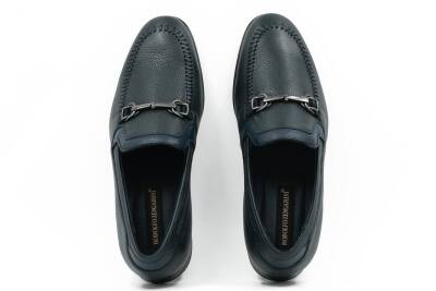 Hakiki Floter Deri Kauçuk Enjeksiyon Kösele Taban Toka Detaylı Mokasen Erkek Ayakkabı - 5