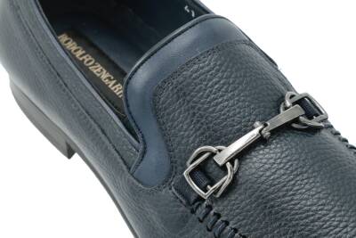 Hakiki Floter Deri Kauçuk Enjeksiyon Kösele Taban Toka Detaylı Mokasen Erkek Ayakkabı - 6