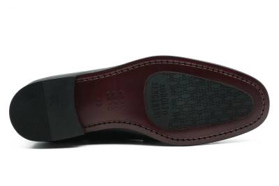 Hakiki Kroko Baskı Deri Kauçuk Enjeksiyon Kösele Taban Erkek Ayakkabı - Tuna K4602 - 10