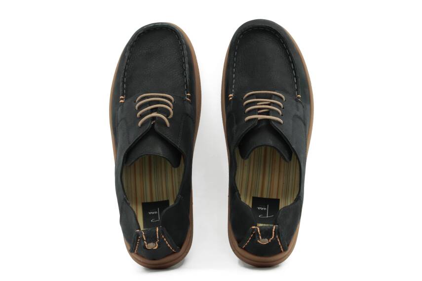 Hakiki Nubuk Deri Kauçuk Taban Casual Erkek Ayakkabı - Tuna 215340 - 11