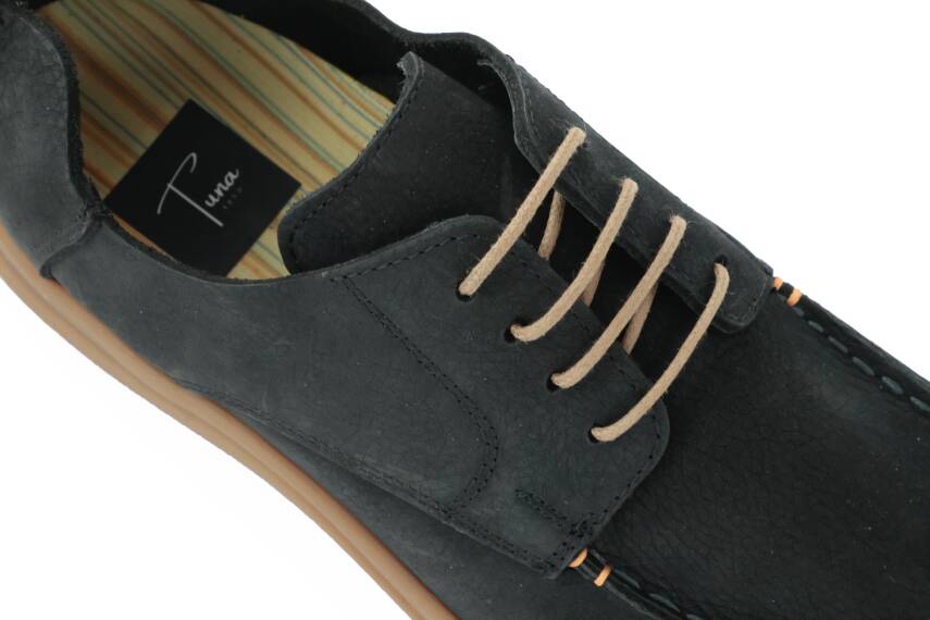 Hakiki Nubuk Deri Kauçuk Taban Casual Erkek Ayakkabı - Tuna 215340 - 12