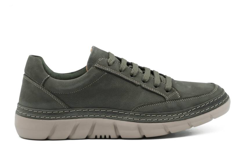 Hakiki Nubuk Deri EVA Taban Casual Erkek Ayakkabı - Tuna 251282 - 1