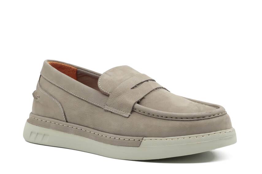 Hakiki Nubuk Deri EVA Taban Loafer Erkek Ayakkabı - 2