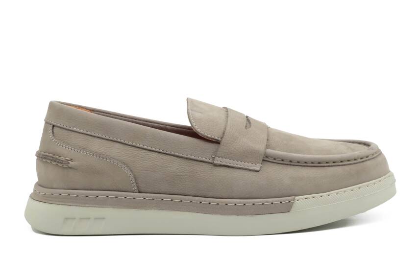 Hakiki Nubuk Deri EVA Taban Loafer Erkek Ayakkabı - 1