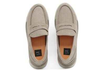 Hakiki Nubuk Deri EVA Taban Loafer Erkek Ayakkabı - 4