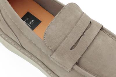 Hakiki Nubuk Deri EVA Taban Loafer Erkek Ayakkabı - 5