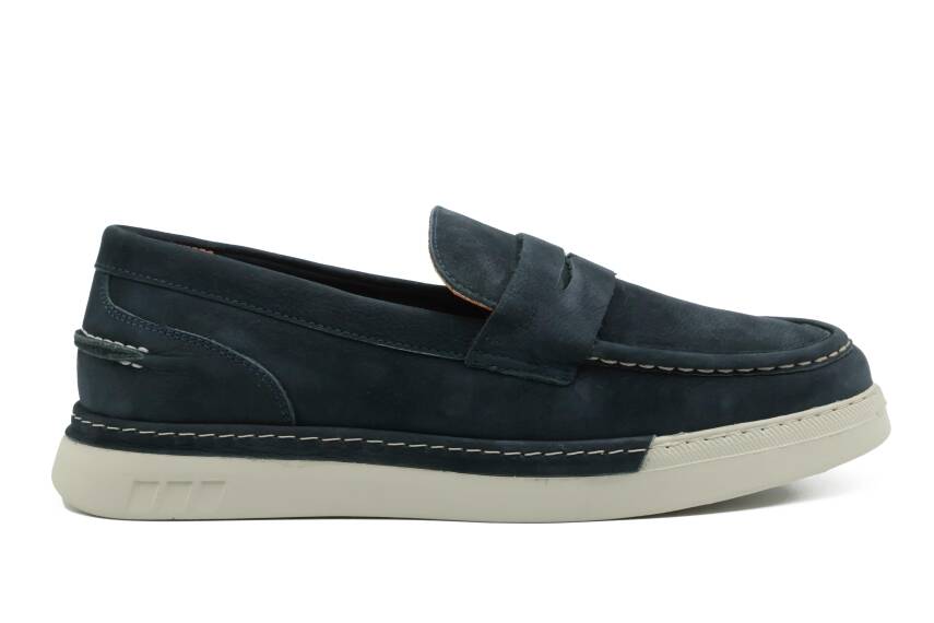 Hakiki Nubuk Deri EVA Taban Loafer Erkek Ayakkabı - 7