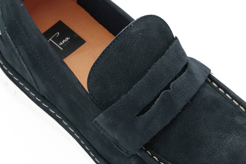 Hakiki Nubuk Deri EVA Taban Loafer Erkek Ayakkabı - 11