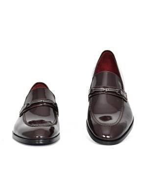 Hakiki Rugan Deri Kösele Taban Toka Detaylı Mokasen Klasik Erkek Ayakkabı - 3