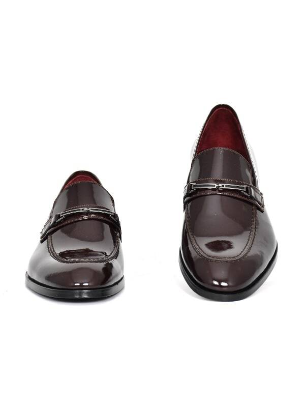 Hakiki Rugan Deri Kösele Taban Toka Detaylı Mokasen Klasik Erkek Ayakkabı - 3