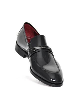 Hakiki Rugan Deri Kösele Taban Toka Detaylı Mokasen Klasik Erkek Ayakkabı - 10