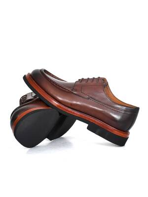 Hakiki Spiro Deri EVA Taban Bağcıklı Model Erkek Ayakkabı - 8