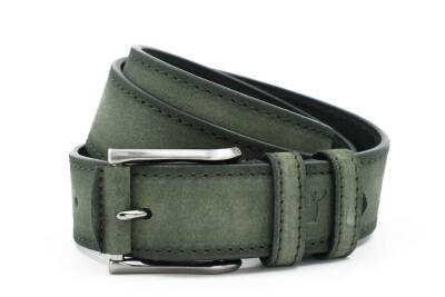  Hakiki Süet Deri 4,00 cm Spor Erkek Kemer - 2