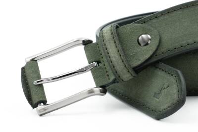  Hakiki Süet Deri 4,00 cm Spor Erkek Kemer - 3