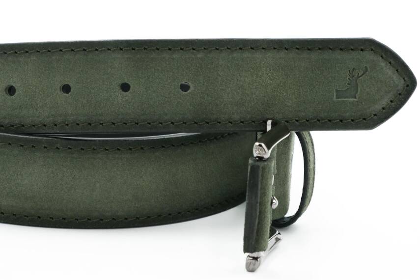  Hakiki Süet Deri 4,00 cm Spor Erkek Kemer - 4