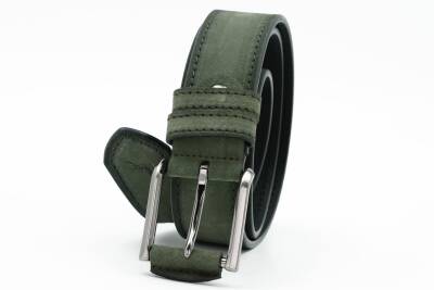  Hakiki Süet Deri 4,00 cm Spor Erkek Kemer - 5