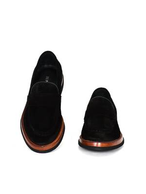 Hakiki Süet Deri EVA Taban Bej Loafer Günlük Bağcıksız Erkek Ayakkabı - 9