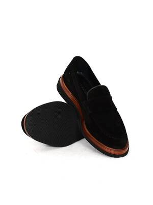 Hakiki Süet Deri EVA Taban Bej Loafer Günlük Bağcıksız Erkek Ayakkabı - 10