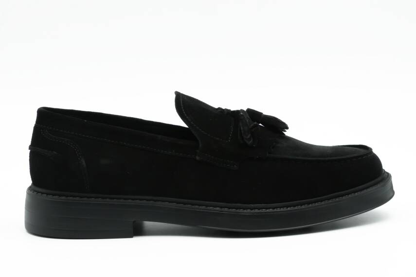 Hakiki Süet Deri EVA Taban Loafer Model Erkek Ayakkabı - 1