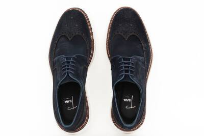 Hakiki Süet Deri EVA Taban Oxford Model Erkek Ayakkabı - 5