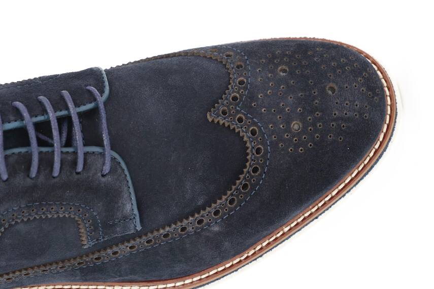 Hakiki Süet Deri EVA Taban Oxford Model Erkek Ayakkabı - 7