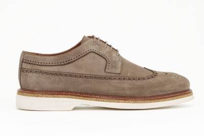 Hakiki Süet Deri EVA Taban Oxford Model Erkek Ayakkabı - 8
