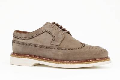 Hakiki Süet Deri EVA Taban Oxford Model Erkek Ayakkabı - 9