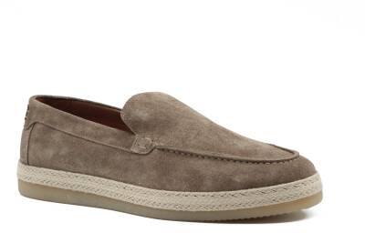Hakiki Süet Deri Kauçuk Taban Loafer Model Erkek Ayakkabı - 2