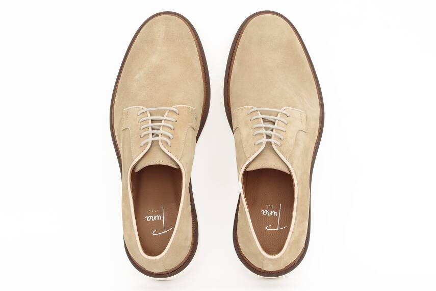 Hakiki Süet Deri EVA Taban Klasik Erkek Ayakkabı - 4