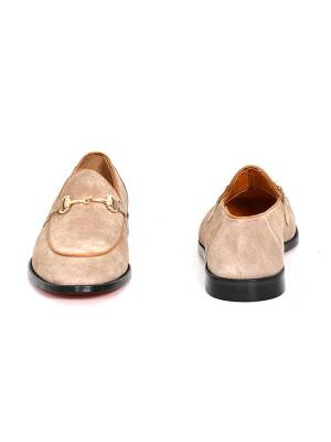 Hakiki Süet Deri Kösele Loafer Model Erkek Ayakkabı - 10