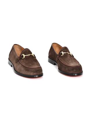 Hakiki Süet Deri Kösele Loafer Model Erkek Ayakkabı - 12