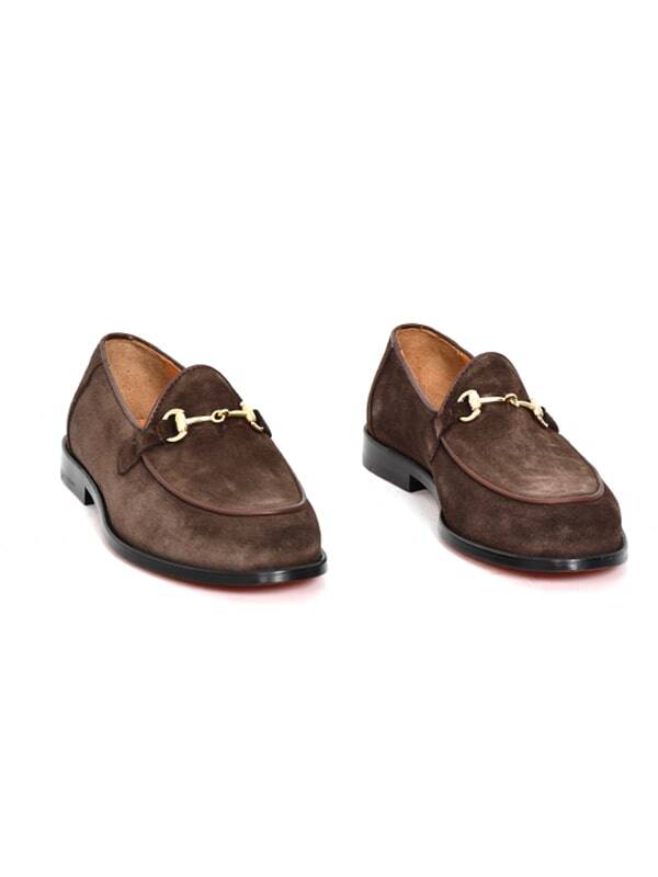 Hakiki Süet Deri Kösele Loafer Model Erkek Ayakkabı - 12