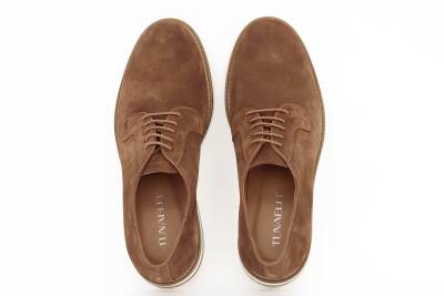 Hakiki Süet Deri EVA Taban Oxford Model Erkek Ayakkabı - 5