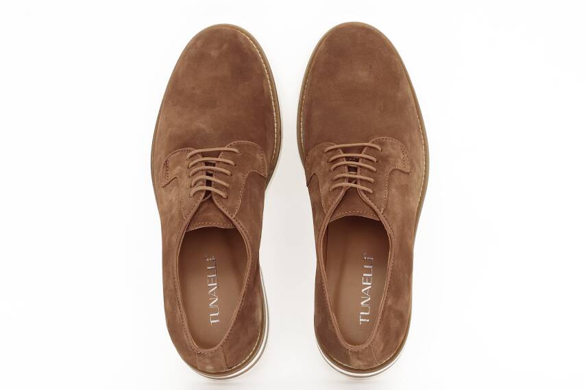 Hakiki Süet Deri EVA Taban Oxford Model Erkek Ayakkabı - 5