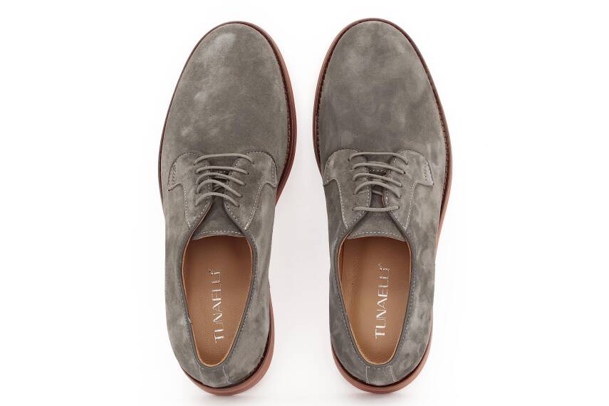 Hakiki Süet Deri EVA Taban Oxford Model Erkek Ayakkabı - 11