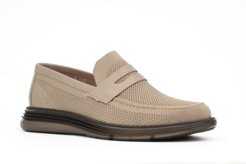 Triko Örme EVA/TPU Taban Loafer Model Erkek Ayakkabı - Tuna 3550 - 2