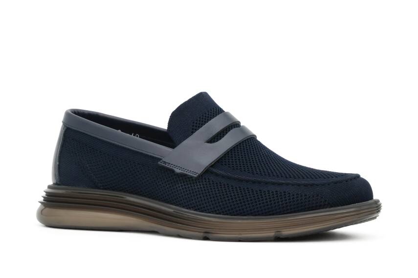 Triko Örme EVA/TPU Taban Loafer Model Erkek Ayakkabı - Tuna 3550 - 8